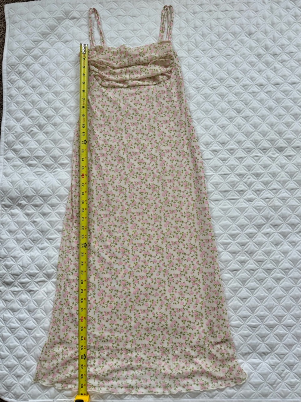 NWT See You Monday Pink Floral Spaghetti Strap Maxi Dress Size M - Picture 6 of 15